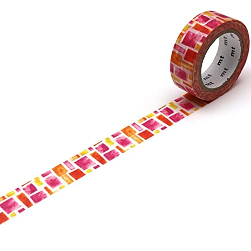 mt Washi Japanese Masking Tape , Shade - Hanazono, 15mm x 7mtrs. , (Pack of 1)