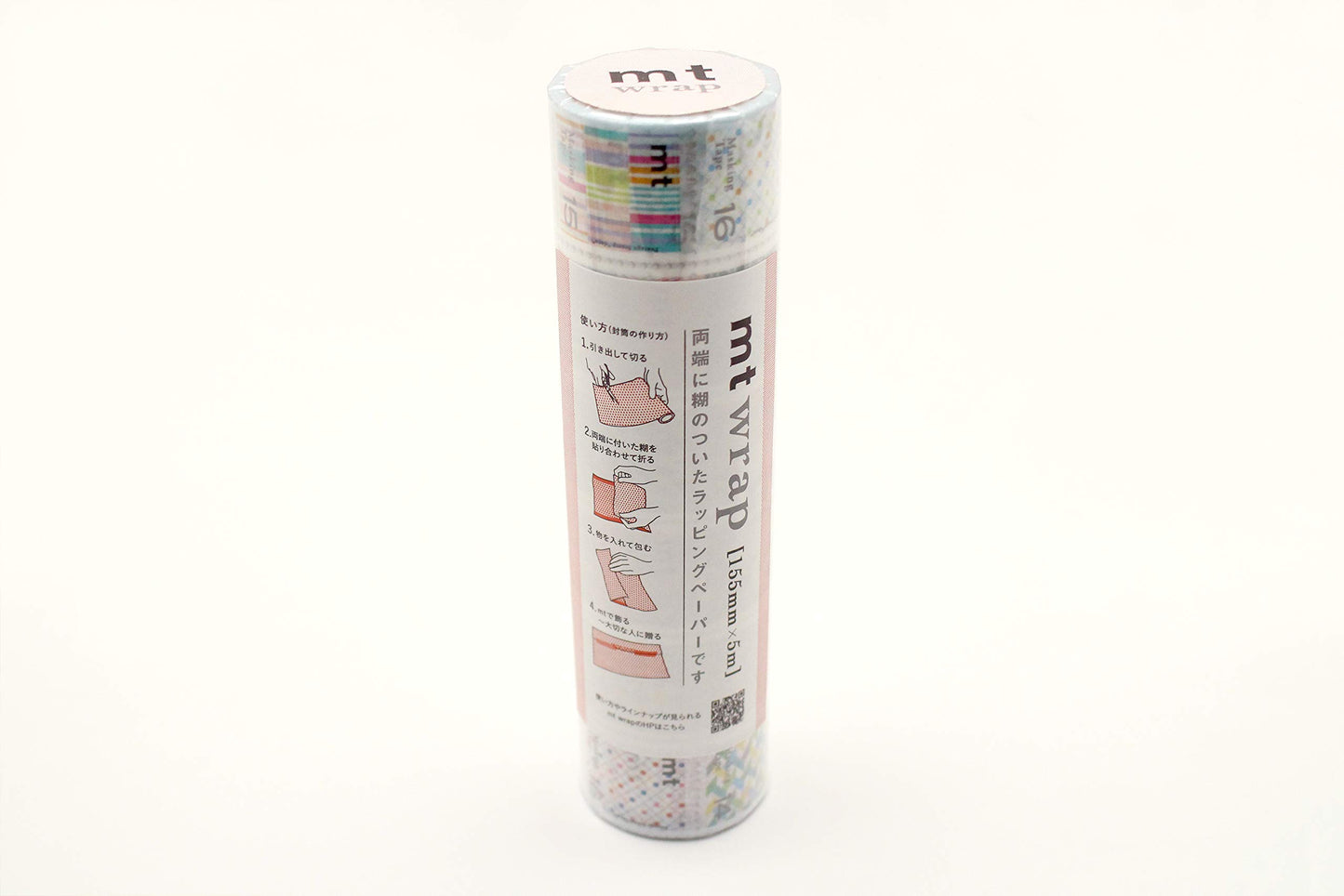 mt Washi Japanese Wrapping paper, Stamp Deco, 155 mm x 5 mtrs (Pack of 1)