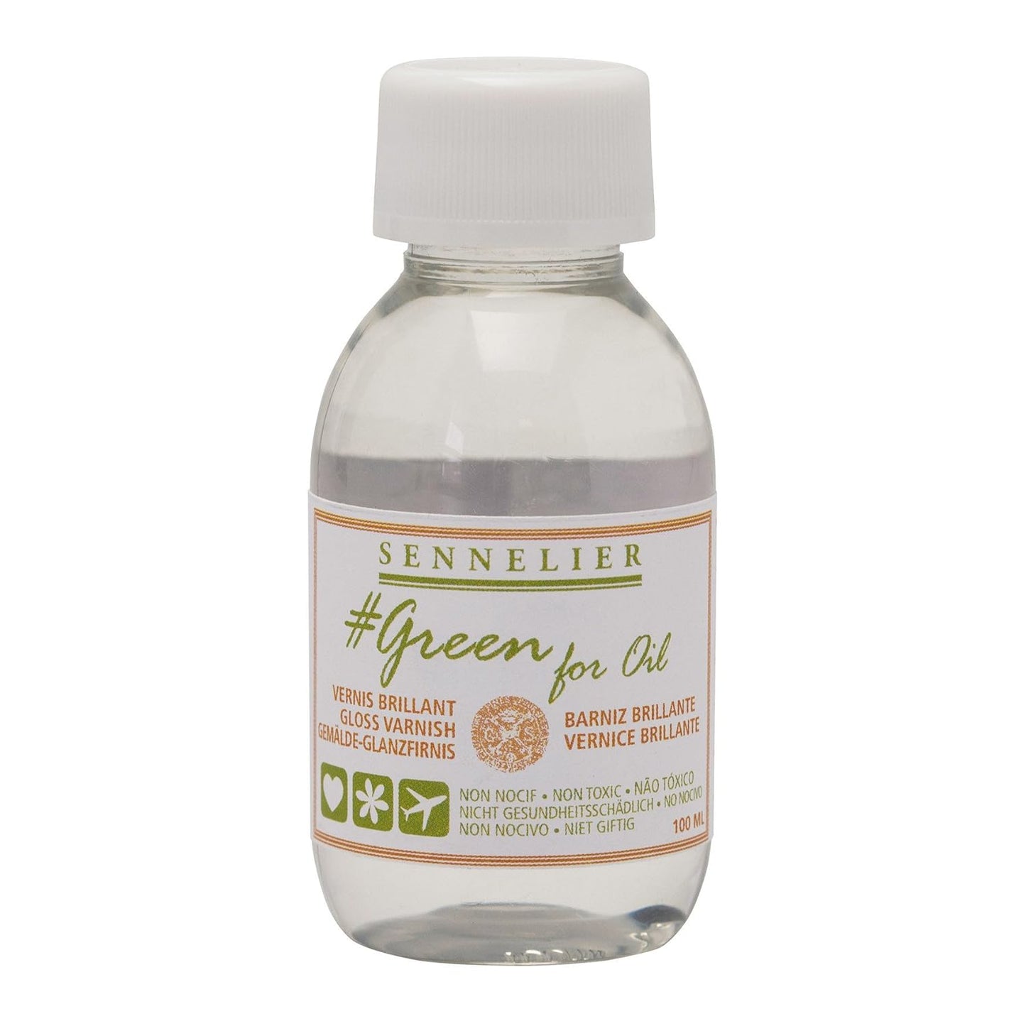 Sennelier Green for Oil Gloss Painting Varnish 100ml