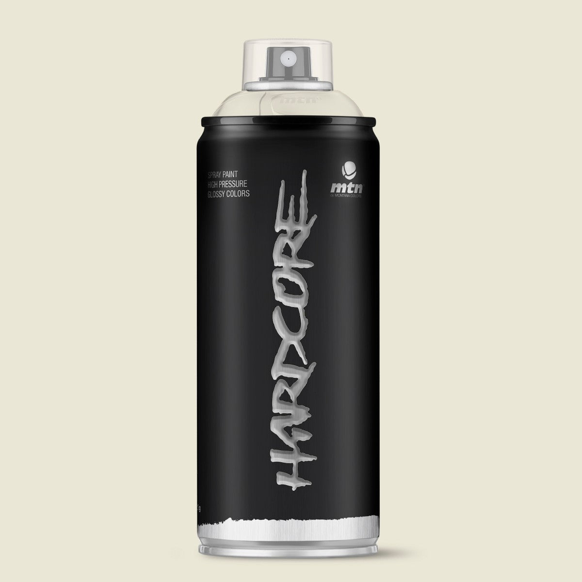 MTN Hardcore High Pressure Spray Paints |DIY, Quick Drying with gloss finish for most surfaces like Porous, Non-porous, Metal, Wood, and Walls - 400ml Arkalis Grey