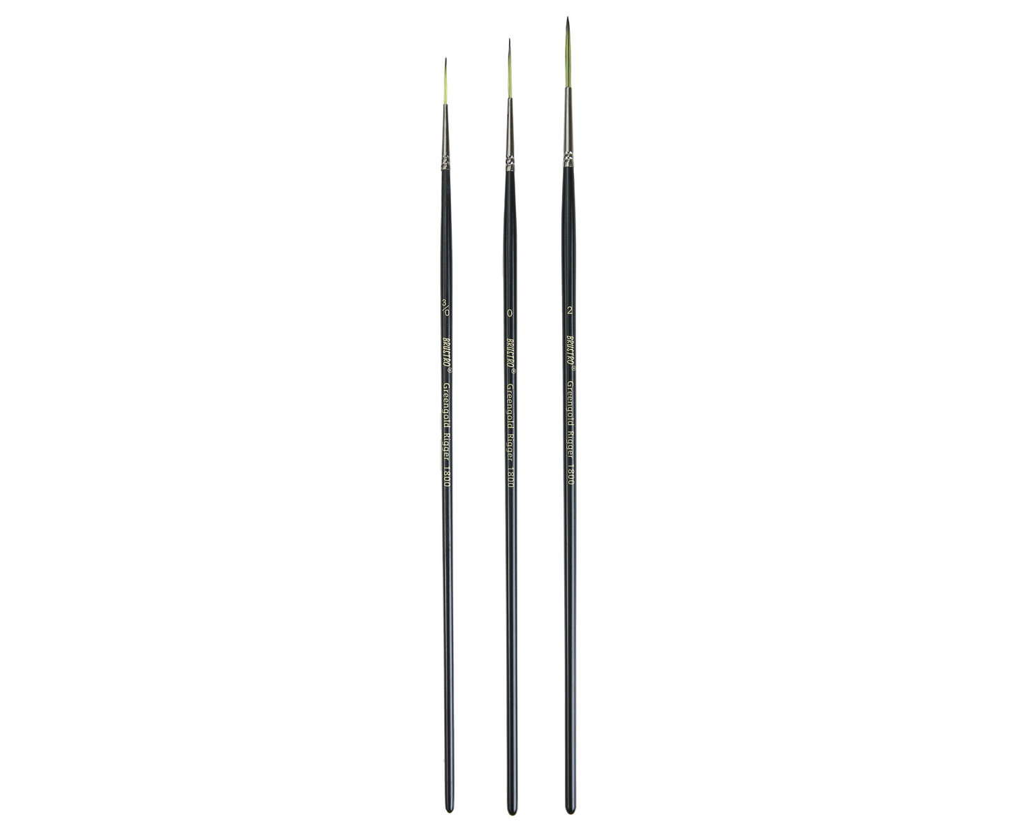 Brustro Artists Greengold Acrylic Brush Rigger Series 1800