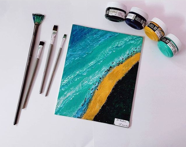 Brustro Canvas Board Medium Grain 6"X8" (Pack of 8)