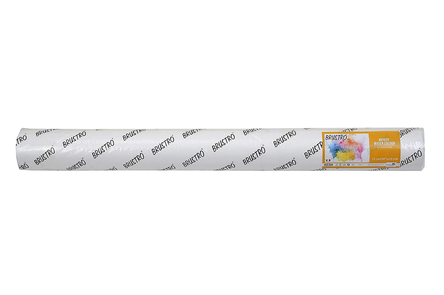 Brustro Artists' Watercolour 25% Cotton Paper Roll 200 Gsm Cold Pressed Size 75 cm(30") x10 mtr