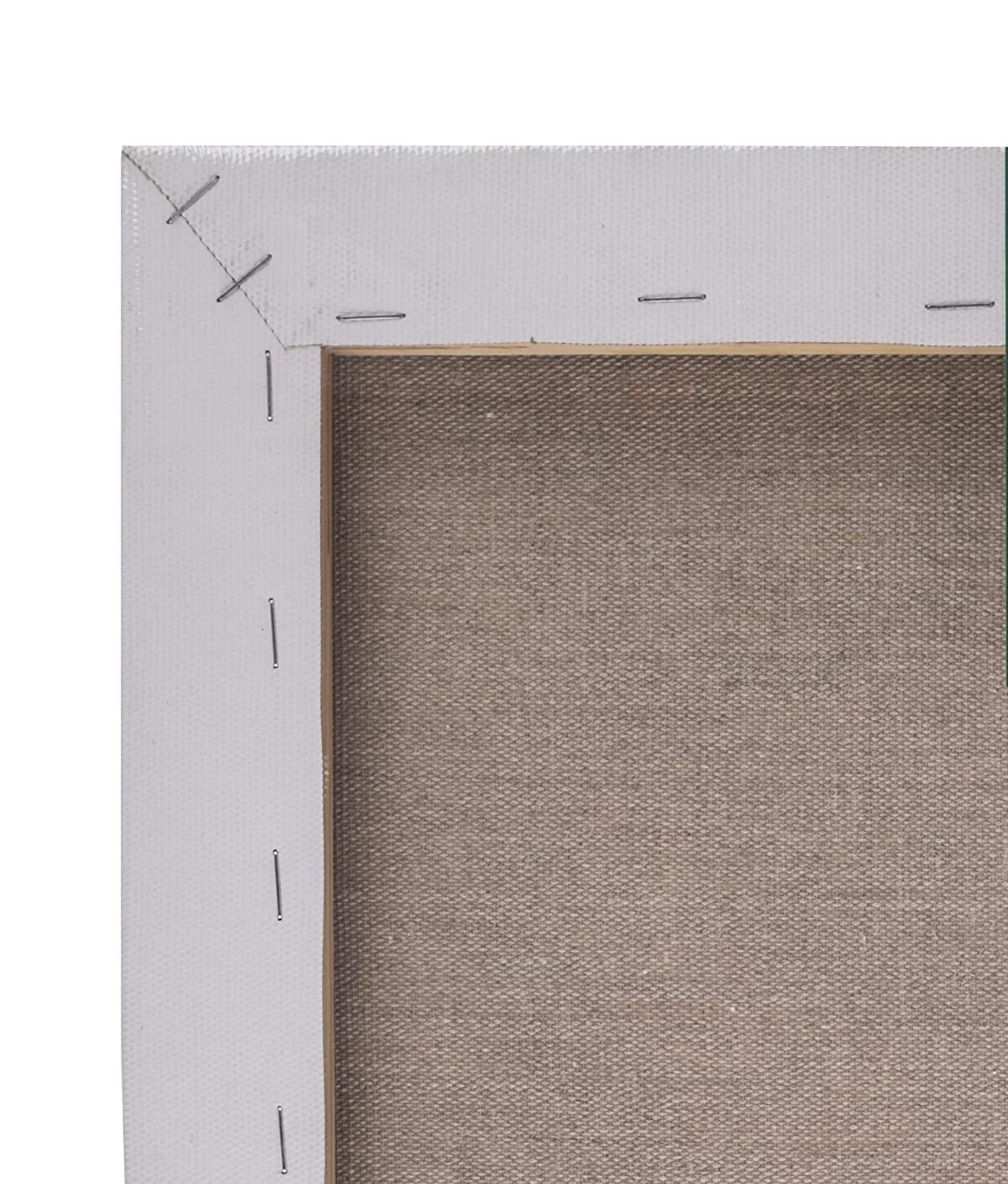 Brustro Artists Stretched Cotton Canvas 4"X6" (Pack of 2) | Medium Grain, Oil Painting, Strudy, Zero Percolation, Acrylic, Ideal for Fine Art Students, Professionals.