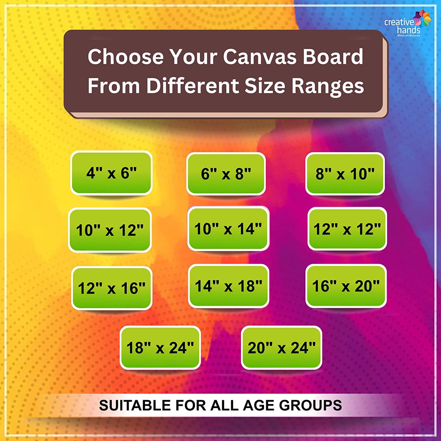 Brustro Canvas Board Medium Grain 10"X12" (Pack of 4)