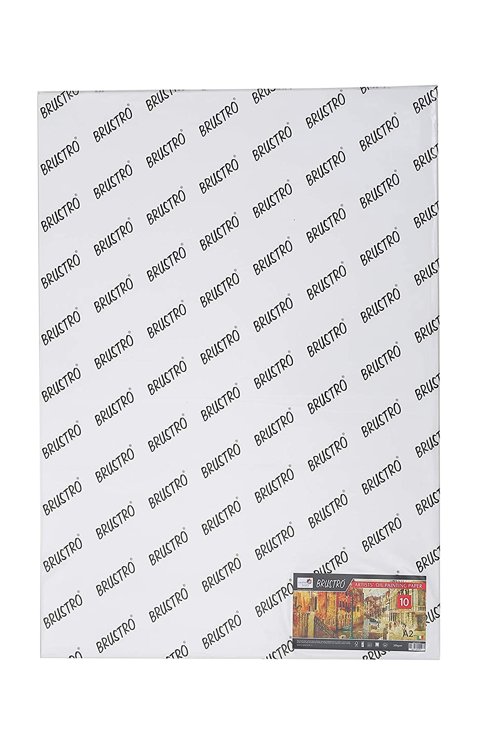 Brustro Artists' Oil Painting Paper 300 GSM A2 (Pack of 10 Sheets)