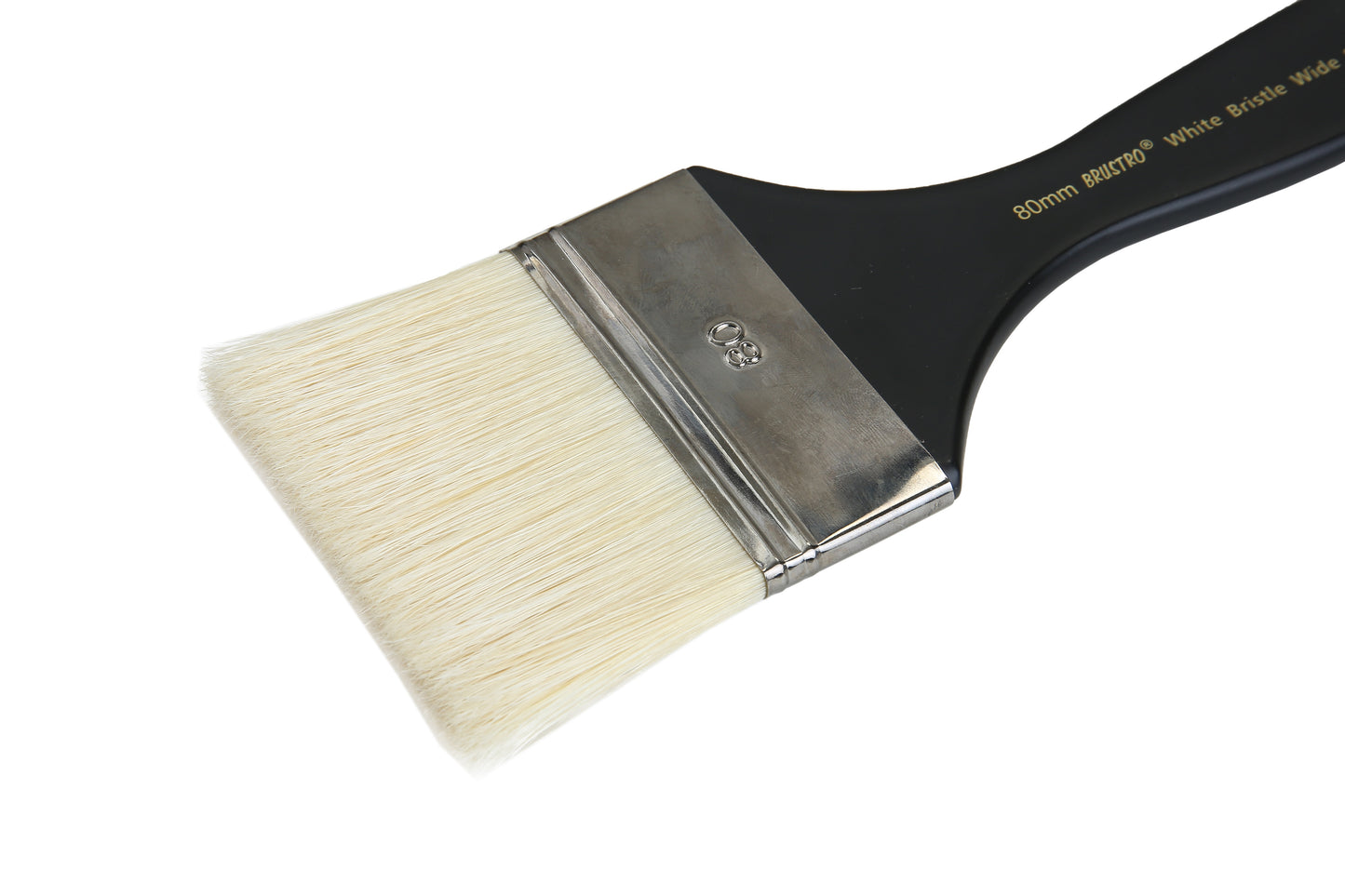 Brustro Artists White Bristle Wide Flat Brush - Series 1002 - Size - 80MM (for Oil & Acrylic)