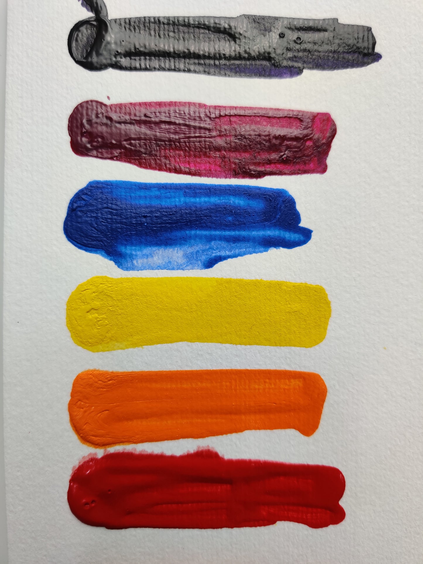 Brustro Professional Artists ’ Fluid Acrylic 20 ml High Chroma Set of 6 (Cad Orange,Cad Yellow Medium,Cad Red Medium,Cobalt Blue,Dioxazine Purple,Magenta Quinh Violet) with Pouring Medium 200 ml