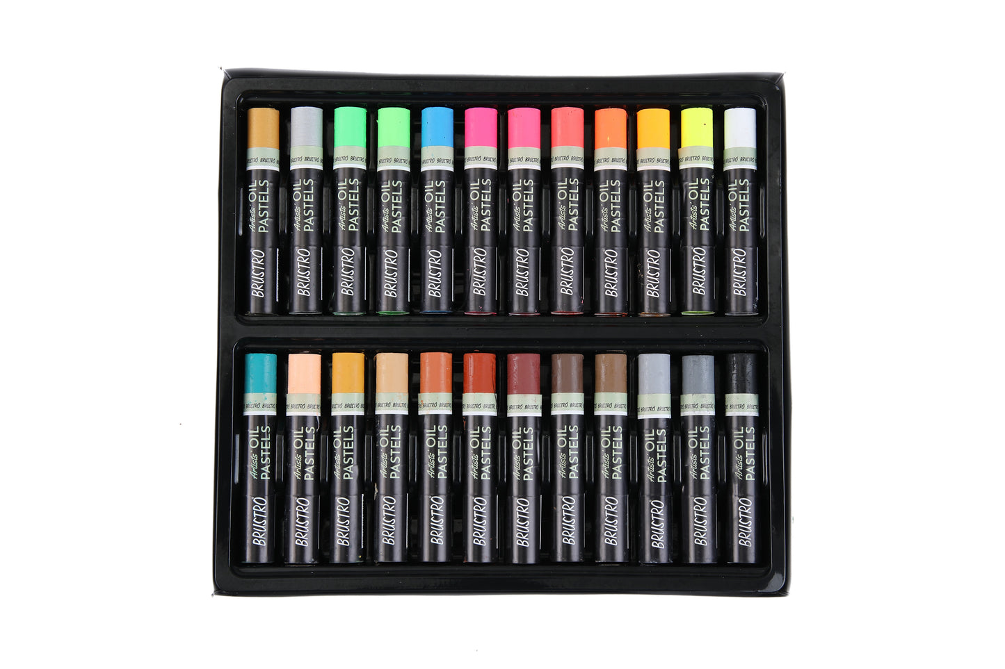 BRUSTRO Artists Oil Pastels | 48 Shades | Smooth, Multicolor, Intermixing, Bright and Intense Colours | Ideal for Students, Professionals, Non-Toxic, Safe for Childrens, School.