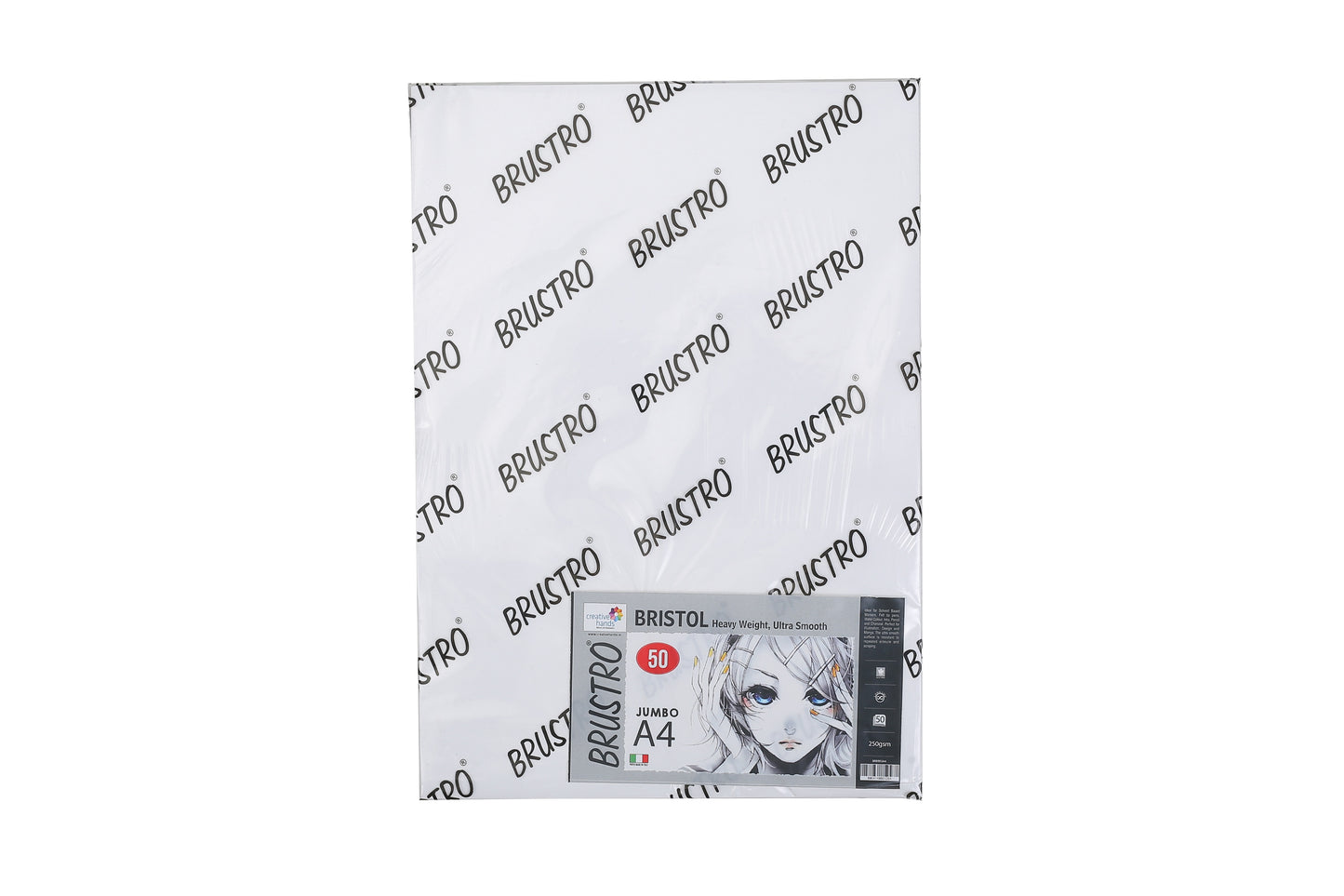 Brustro Bristol 250 GSM Jumbo - A4 (50 Sheets)