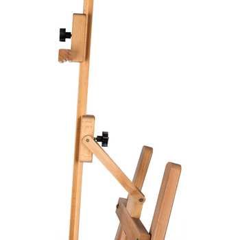 Brustro Artists' Lyre Heavy Weight Wooden Easel, Holds Canvases Upto 49"