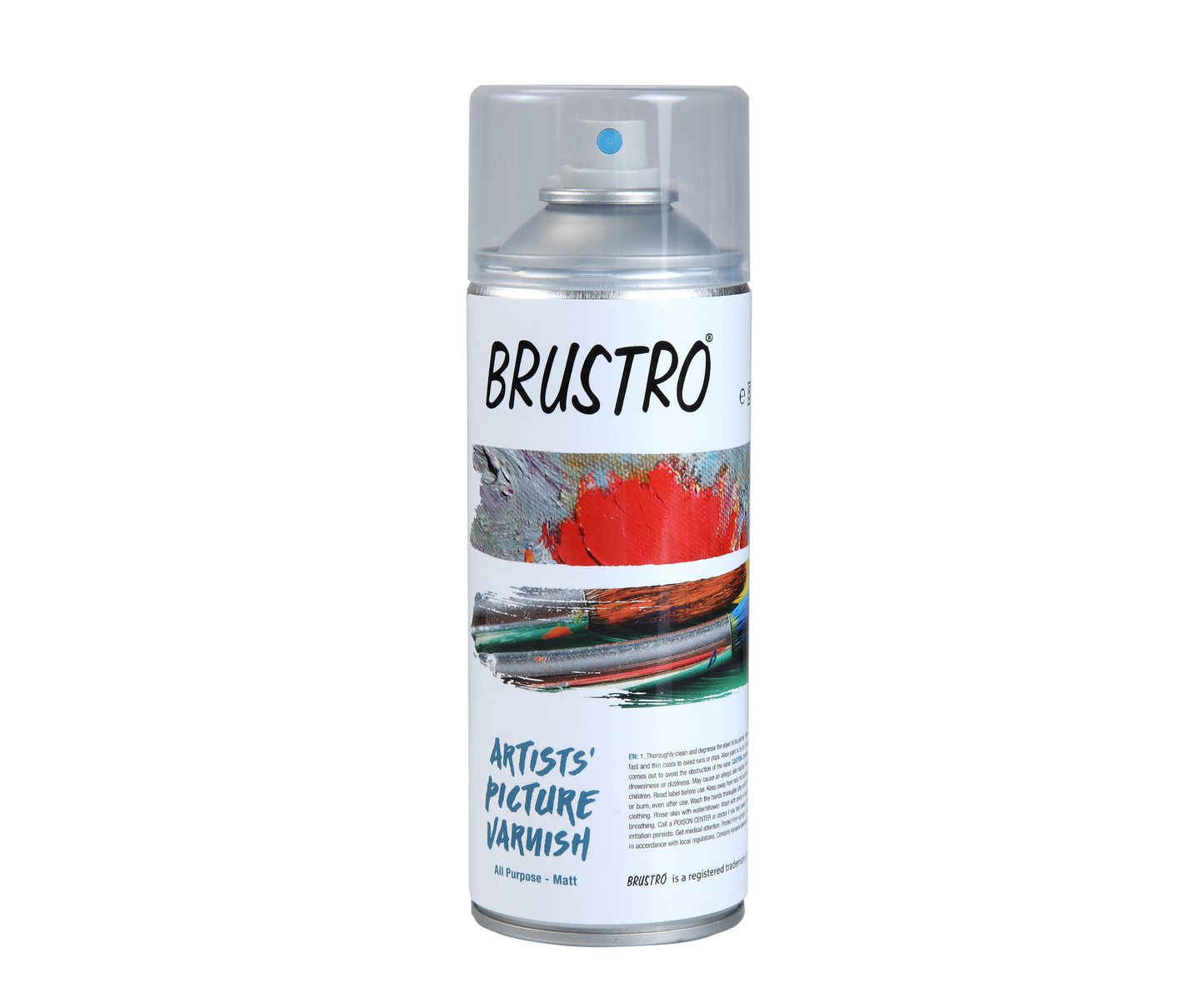 Brustro Artist's Picture Varnish Spray Can|400ml| Matte Finish |Perfect Coating on Acrylic Painting,Watercolours,Oil Paints,Non-yellowing,Non Toxic,Transparent,Canvas,Paper, Artwork Protection.