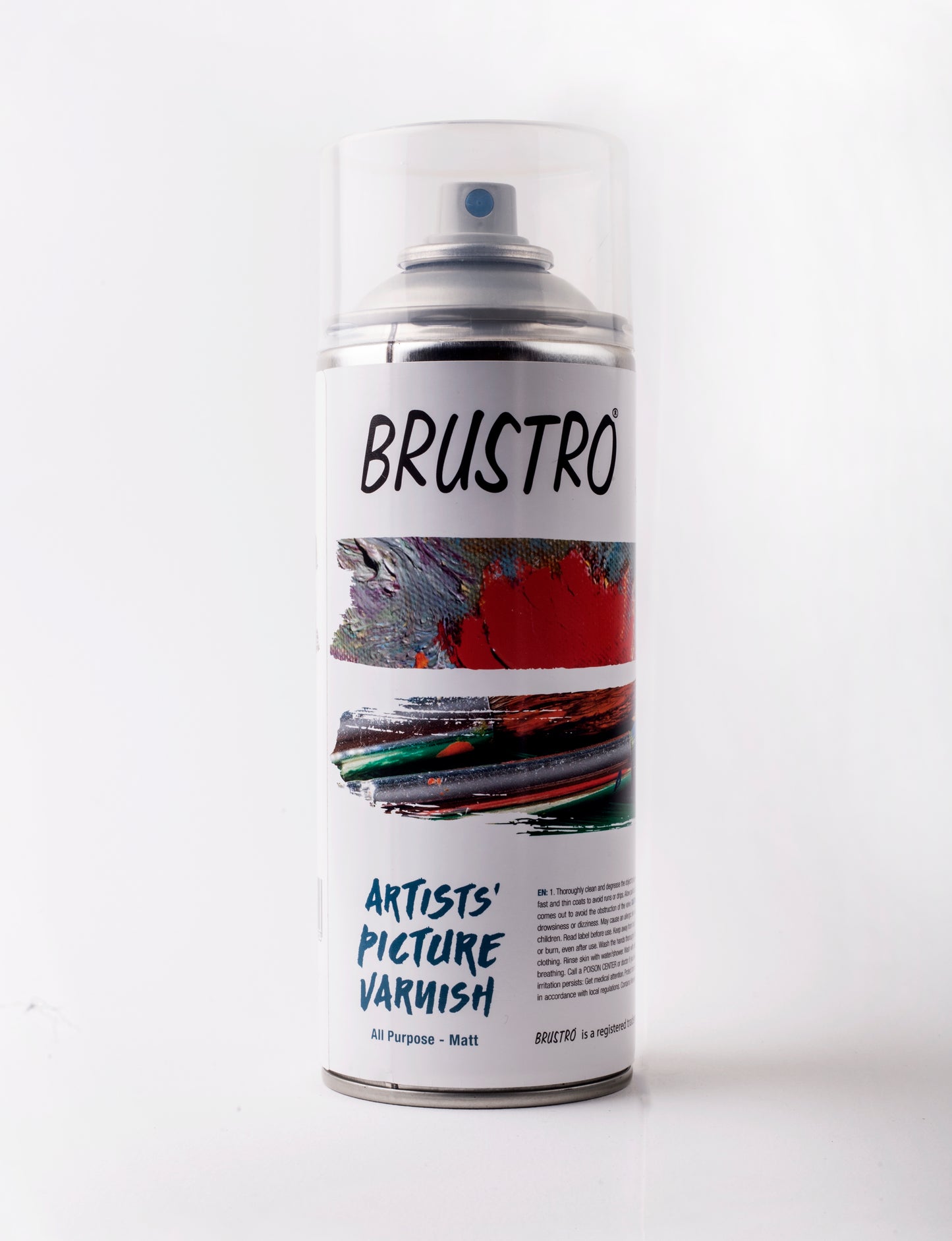 Brustro Artist's Picture Varnish Spray Can|400ml| Matte Finish |Perfect Coating on Acrylic Painting,Watercolours,Oil Paints,Non-yellowing,Non Toxic,Transparent,Canvas,Paper, Artwork Protection.