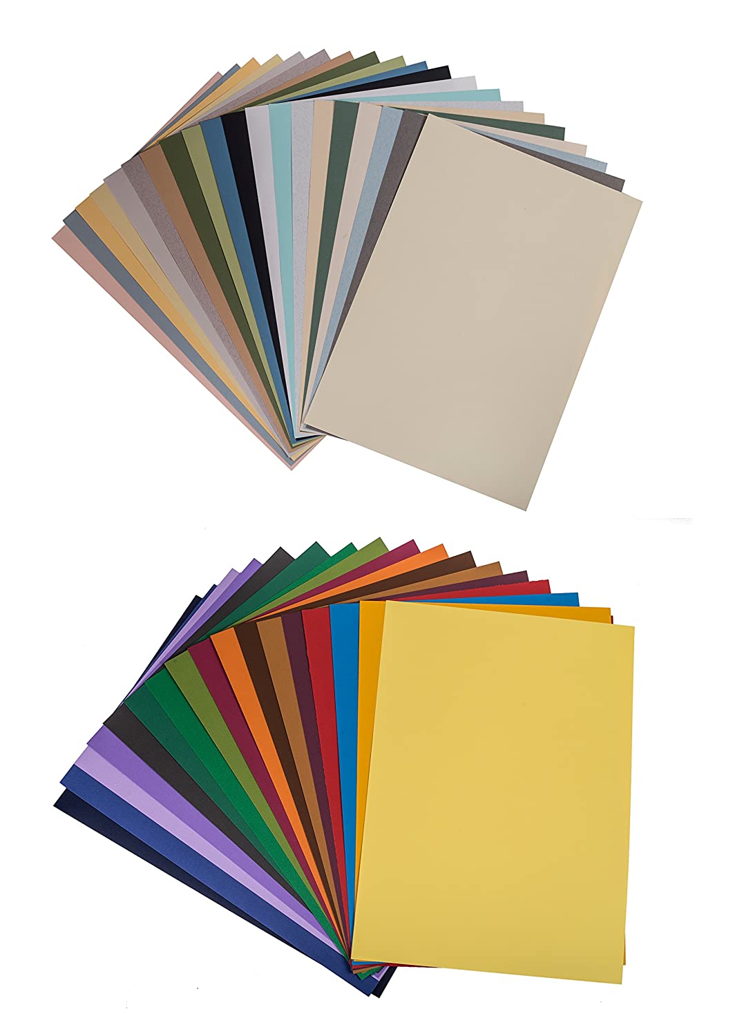 Brustro Artists Pastel Papers | 160 GSM, A4, Bright & Soft Shades of 40 Sheets (20 Sheets of Each Shades) | Suitable for Pastels, Pencil, Graphite, Charcoal.