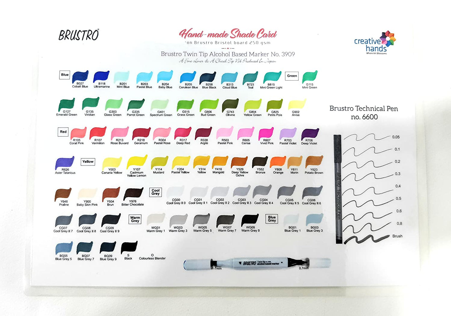 Brustro Twin Tip Alcohol Based Marker Cool Grey II 1
