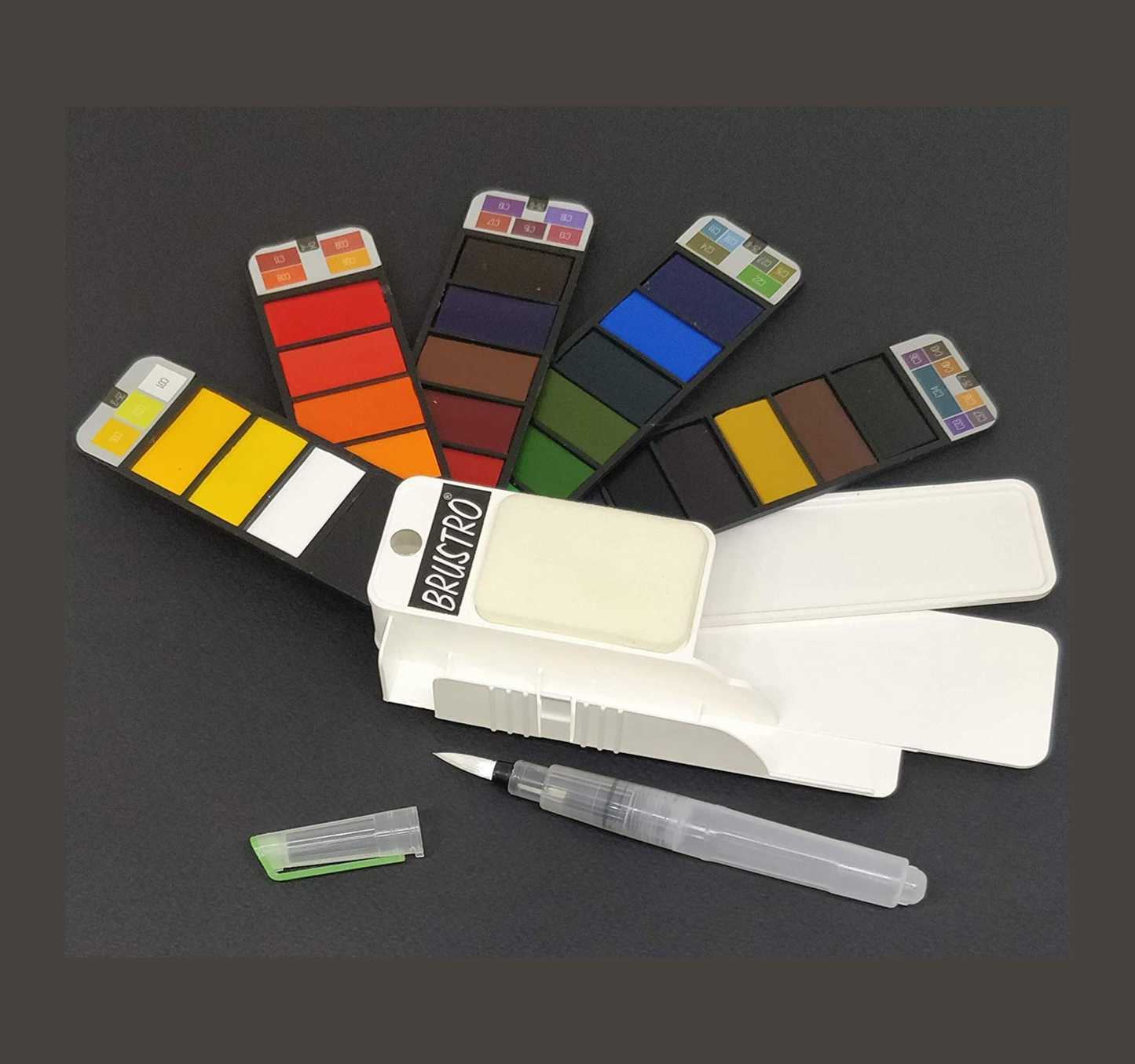 Brustro Artists Watercolour Pan Set of 25 with Artist 25% Cotton Watercolour Pad Cold Pressed 200 GSM A4 Pad 20 Sheets