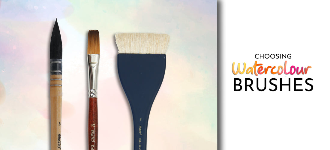 How to select brushes for different watercolor techniques?
