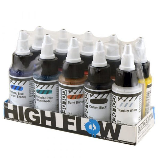 Golden High Flow Ink Cartridges for Printers (Assorted) – Pack of 10