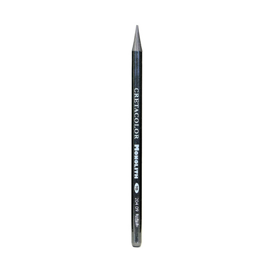 CRETACOLOR Monolith Woodless Graphite 9B Pack of 12 Pencils,Black | Ideal for Drawing, Sketching, Mandala, Shading, Portrait, Pencils for Artists, Fine Art Students(Open Stock)