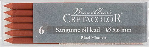 Cretacolor Artists' Sanguine Oil Leads Medium (Set of 6)