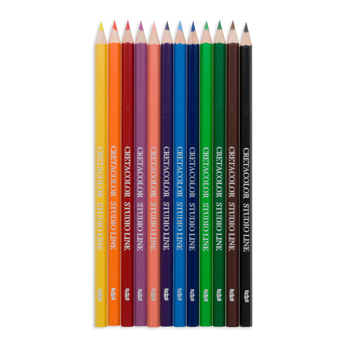 BRUSTRO Artists' Sketch Book Wiro Bound, Size A5 (5.8x8.3 in), 160 GSM, 116 Pages With Cretacolor Artist Studio Colouring Pencils, Set of 12 , Assorted Bright Colours|Ideal for Sketching,Drawing