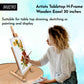 Brustro Artists Tabletop H-Frame Wooden Easel - 30 inches holds canvas up to 63 cm(24"). Canvas holder for acrylic and oil painting. Indoor and outdoor small art easel. Made of beechwood.