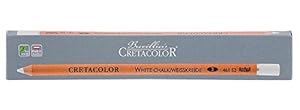 Cretacolor Artists' White Pastel Pencils Medium (Pack of 6)