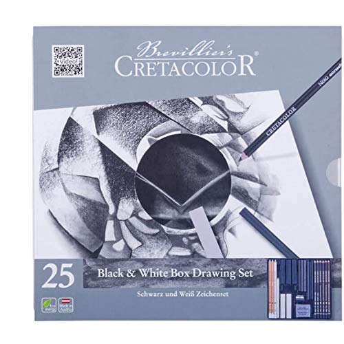 Cretacolor Black & White Box 25 Piece Set