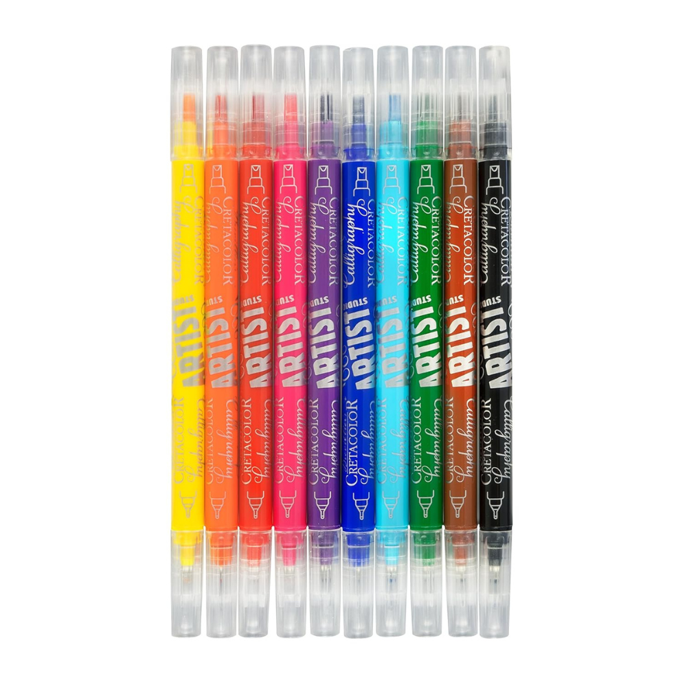 Cretacolor Artist Studio 10 Calligraphy Fibre-tip Pens