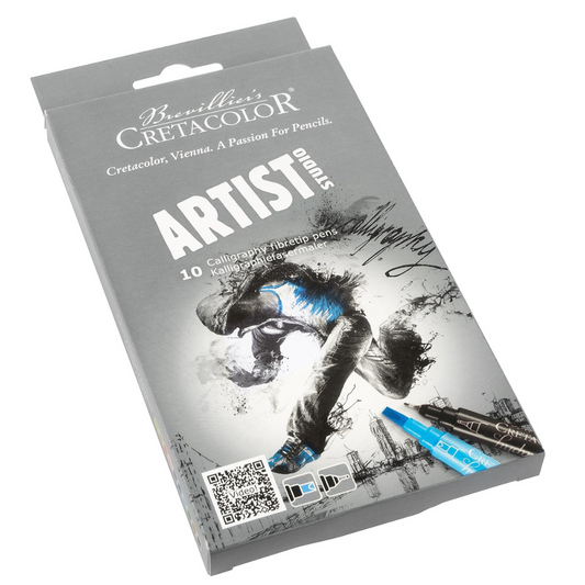 Cretacolor Artist Studio 10 Calligraphy Fibre-tip Pens