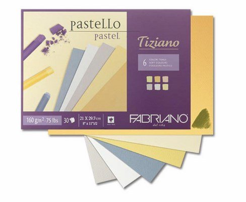 Fabriano Tiziano Pastel Blocks 6 Soft Colours 160 GSM A4