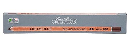 Cretacolor Artists' Sepia Dry Pencils Light Set of 3 Pencils (Pack of 2)