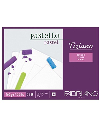 Fabriano Tiziano Pastel Blocks White 160 GSM 23 X 30.5 CM