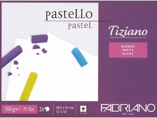 Fabriano Tiziano Pastel Blocks White 160 GSM 30.5 X 41 CM