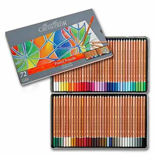 Cretacolor Artists Studio Line Pastel Pencil - Set of 8 - Nature Collection | Ideal for Drawing, Sketching, Mandala, Shading, Portrait, Pencils for Artists, Fine Art Students.