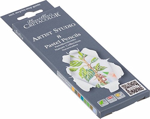 Cretacolor Artists Studio Line Pastel Pencil Set of 8 - Nature Collection