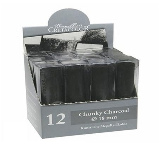 Cretacolor Chunky Charcoal 18MM Stick (Box of 12)