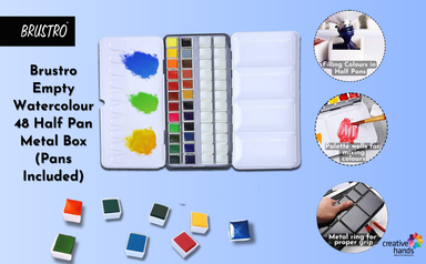 10pcs/pack Water Color Artist Empty Pan Full Or Ha... – Grandado - Foto 9