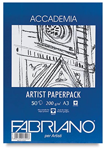 Fabriano Accademia Drawing Artists Paperpack 200 GSM A3 (Pack of 50)