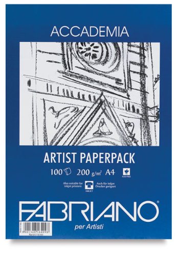 Fabriano Accademia Drawing Artists Paperpack 200 GSM A4 (Pack of 100)