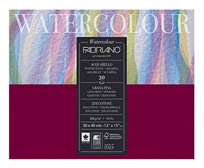 Fabriano Studio Watercolor Blocks CP 200 GSM (OPEN STOCK)