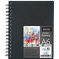 Brustro Artists Wiro Bound Sketchbook, A6 (Small 105 x 148 mm) Size, 116 Pages, 160 GSM (Acid Free)