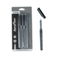 BRUSTRO AeroFlow Liquid Ink Rollerball Pens 0.5 Micro Tip Pack of 3 (Black ink)