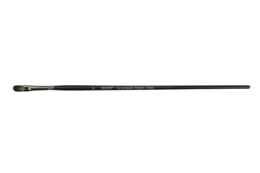 BRUSTRO Artists Greengold Acrylic Brush Filbert Series 1800 - Size - 8 | Ideal for Oil, Acrylic Painting on Paper, Canvas, Fine Art Students and Professional.