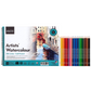 Brustro Watercolour Paper Pad (300 GSM,A4,25% Cotton,Cold Pressed,15 Sheets) With Cretacolor Artist Studio Watercolor Pencils (Set of 24 ,Multicolor)