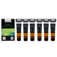 BRUSTRO Artists Acrylic Paint |40ml, Cad Yellow Deep Hue, Pack Of 6 Tubes|Non-Toxic,Water based,Inter Mixable,Ideal for Painting,Textured Effects on Canvas,Paper,Fine Art Student and Professionals