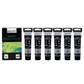 BRUSTRO Artists Acrylic Paint |40ml, Silver, Pack Of 6 Tubes|Non-Toxic,Water based,Inter Mixable,Ideal for Painting,Textured Effects on Canvas,Paper,Fine Art Student and Professionals