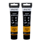 BRUSTRO Artists Acrylic Paint Tube | 40ml, Yellow Ochre (Pack of 2)|Non-Toxic, Water based, Inter Mixable, Ideal for Painting, Textured Effects on Canvas, Paper, Fine Art Student and Professionals