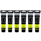 BRUSTRO Artists Acrylic Paint |40ml, Fluorescent Yellow, Pack Of 6 Tubes|Non-Toxic,Water based,Inter Mixable,Ideal for Painting,Textured Effects on Canvas,Paper,Fine Art Student and Professionals