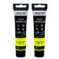 BRUSTRO Artists Acrylic Paint Tube | 40ml, Fluorescent Yellow (Pack of 2)|Non-Toxic,Water based,Inter Mixable, Ideal for Painting, Textured Effects on Canvas, Paper, Fine Art Student and Professionals
